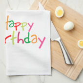 Balloons Happy Birthday Küchentuch (Viertel Falte)