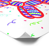 Balloons Hund Party Poster (Ecke)
