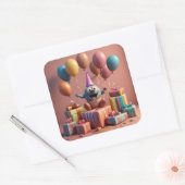 Balloons niedliche Kunstwerke Quadratischer Aufkleber (Umschlag)