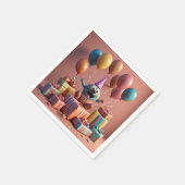 Balloons niedliche Kunstwerke Serviette (Ecke)