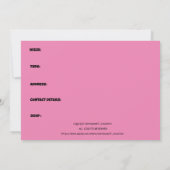 BALLOONS niedlicher Spaß bereit zum Pop Geburtstag Einladung (Rückseite)