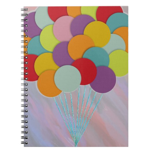 Balloons-Notebook Notizblock (Vorderseite)