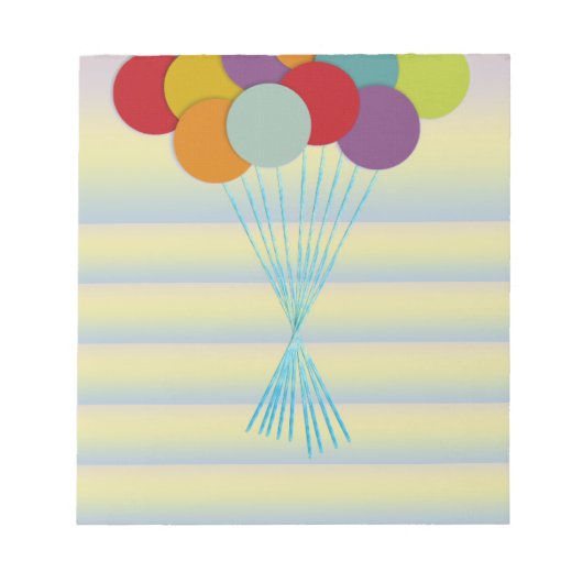 Balloons Notizblock (Vorderseite)