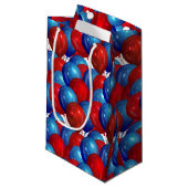 Balloons Papiergeschenktasche Kleine Geschenktüte (Vorderseite Schrägansicht)