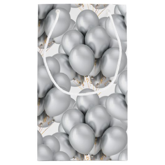 Balloons Papiergeschenktasche Kleine Geschenktüte (Rückseite)