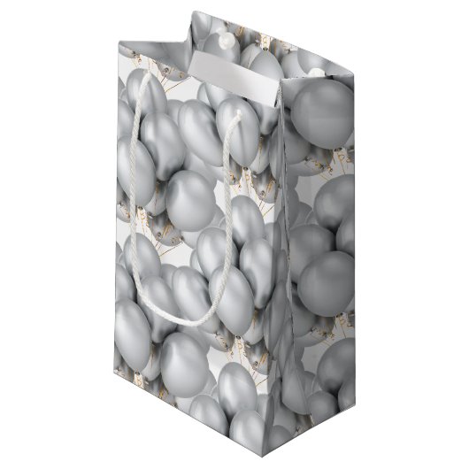 Balloons Papiergeschenktasche Kleine Geschenktüte (Vorderseite Schrägansicht)