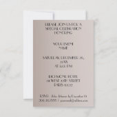 Balloons Paris Eiffel Tower Glam Chic Ivory Einladung (Rückseite)