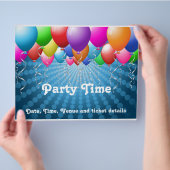 Balloons Party Flyer (Hand)