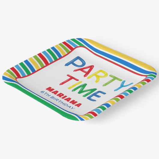 BALLOONS PARTY PAPPTELLER (Gewinkelt)