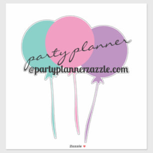 Balloons Party Planer Alle Colorname Auto Aufklebe Aufkleber