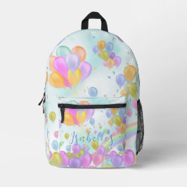Balloons Pastel Bedruckter Rucksack
