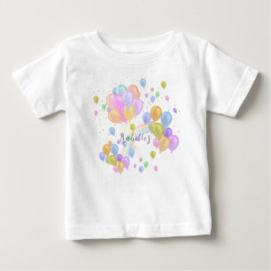 Balloons Pastell Handtuch Baby T-shirt