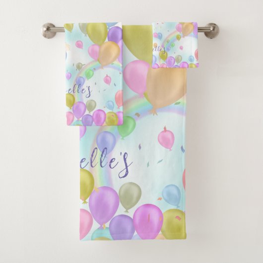 Balloons Pastell Handtuch Badhandtuch Set (Insitu)