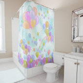 Balloons Pastell Handtuch Duschvorhang (Beispiel)