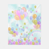 Balloons Pastell Handtuch Fleecedecke (Vorderseite)