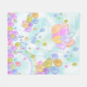 Balloons Pastell Handtuch Fleecedecke (Vorderseite (Horizontal))