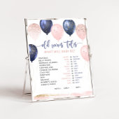 Balloons pink oder blau Alte Ehefrauen Märchen Poster