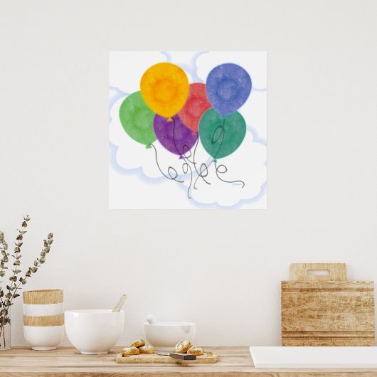 Balloons Poster (Küche)