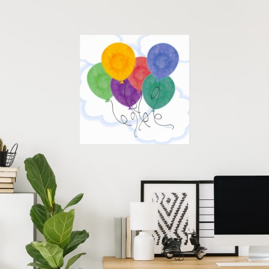 Balloons Poster (Heimbüro)