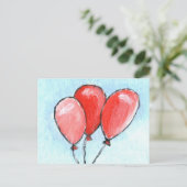 Balloons Postkarte (Stehend Vorderseite)