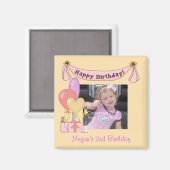 Balloons & Presentage Birthday Magnet (Vorderseite/Rückseite)