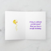 Balloons Rainbow Party Celebrate Confetti Karte (Innenseite)