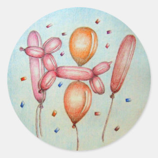 Balloons Runder Aufkleber