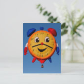 Balloons Shape Clock 6268 Postkarte (Stehend Vorderseite)