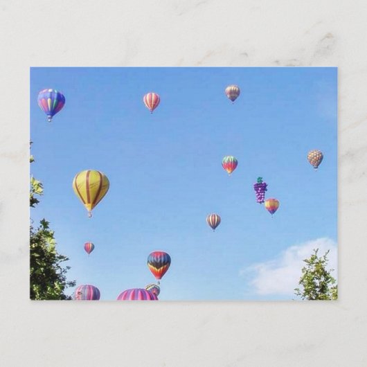 Balloons Sky Balloon Festival Postkarte (Vorderseite)