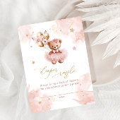 Balloons Teddy Bear Diaper Raffeln Tickets Begleitkarte