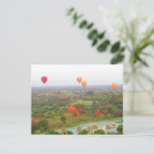 Balloons über Bagan, Myanmar Postcard Postkarte (Stehend Vorderseite)