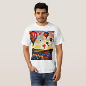 Balloons über der Landschaft 2 T-Shirt (Vorne ganz)