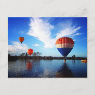 Balloons über Henley Lake Postkarte