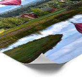 Balloons über Pagosa Springs Golfplatz, Colorado Poster (Ecke)