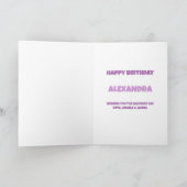 Balloons und Confetti zum Geburtstag Karte (Innenseite)