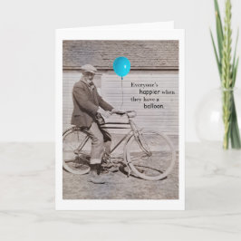Balloons und ein Bike, Humor Note Card