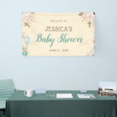 Balloons und Feathers Boho Babydusche Banner (Messeveranstaltung)