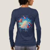 Balloons und Sterne Tri-Blend Shirt (Rückseite)