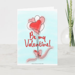Balloons Valentine's Day Card Karte