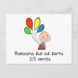 Balloons voller Furzen Postkarte