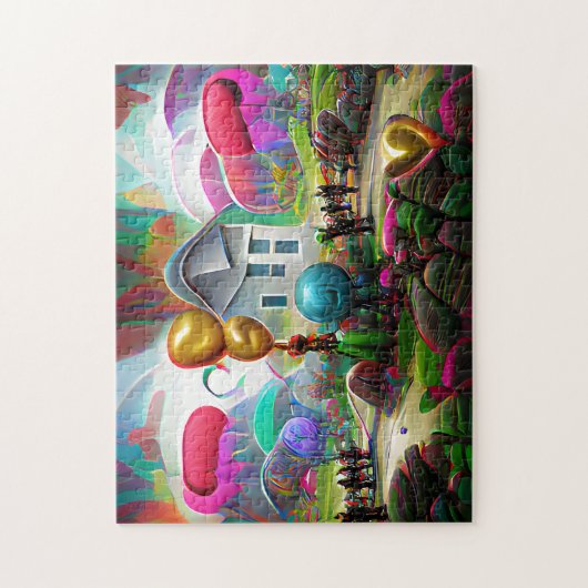 Balloons Willkommen Zuhause Jigsaw Puzzle (Vertikal)