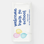 Balloons willkommen zurück zur Schule Banner (Vertikal)