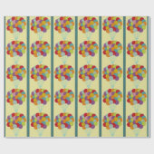 Balloons Wrapping Paper Geschenkpapier (Flach)