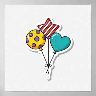 Balloonsticker Poster