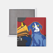 Ballou Music Hound Magnet (Vorderseite/Rückseite)