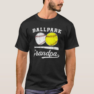 Ballpark Opa Softball Baseball Großvater des Balls T-Shirt