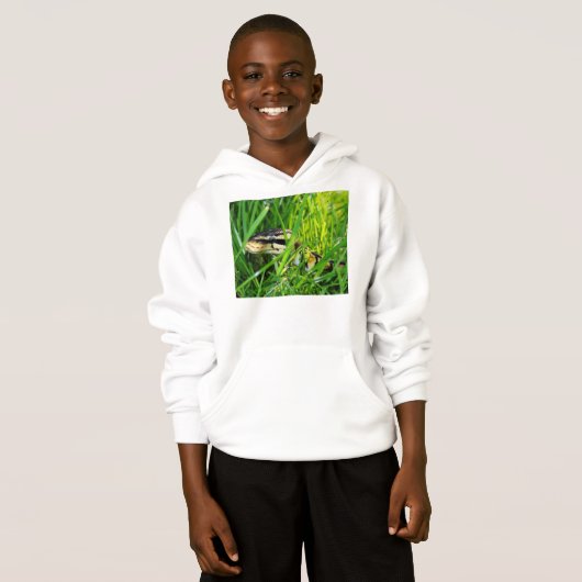 Ballpythonschlange in grass.png hoodie (Vorne ganz)