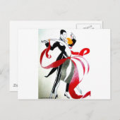 BALLRAUM 2 SCHWARZ UND WEISS/FARBE POSTKARTE (Vorne/Hinten)