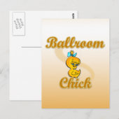 Ballroom Chick Postkarte (Vorne/Hinten)