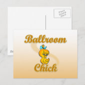 Ballroom Chick Postkarte (Vorne/Hinten)
